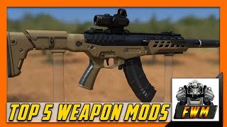 Top 5 Fallout 4 Weapon Mods PCXboxPS4 [upl. by Anilef]