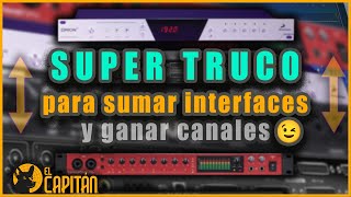 🤓TUTORIAL Conectar 2 INTERFACES DE AUDIO para SUMAR CANALES Cuidado con como lo usamos 👀 [upl. by Umont80]