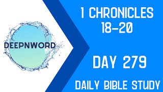 1 Chronicles Bible Study Chapters 1820 [upl. by Tybi]