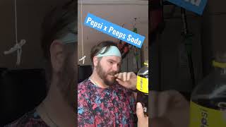 Trying Pepsi x Peep Soda sodapop soda tastetest pepsipeepsoda pepsi peeps tomstable [upl. by Anihsat]