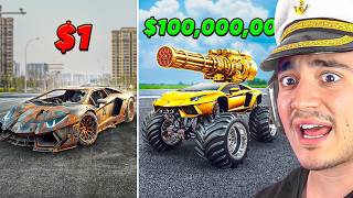 LAMBORGHINI de 1 vs LAMBORGHINI MILLONARIO en GTA 5🚗💸 [upl. by Nylodnewg]