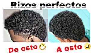 Como rizar el cabello EN HOMBRES con afro corto l Tipo 4 l Anny Crespa [upl. by Ellehc]