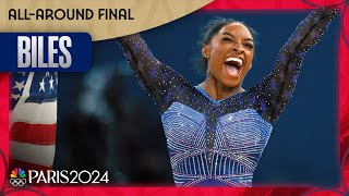 Simone Biles AWEINSPIRING floor routine clinches a record SIXTH gymnastics gold  Paris Olympics [upl. by Fayette645]