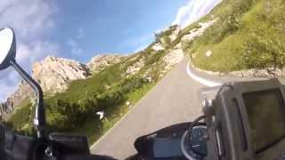 Moto Morini Corsaro 1200 vs Ducati Monster 1000 S4R  Passo Pordoi [upl. by Bej901]