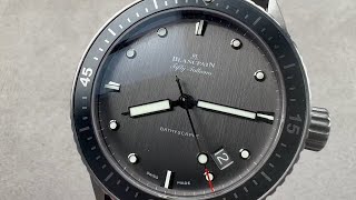 Blancpain Fifty Fathoms Bathyscaphe 50001210G52A Blancpain Watch Review [upl. by Millwater]