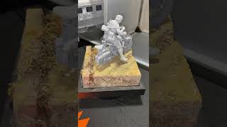 Awesome 3D Gizmo 3d printed German WWII BMW R75 with rider South West Model Show 116 scale [upl. by Krongold]