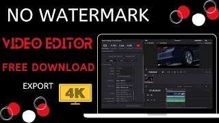 Video Editing Software free without Watermark for PC  Davinci Resolve  Tutorial for Beginner [upl. by Lonnard]