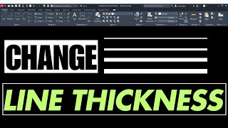 how to change autocad line thickness [upl. by Amora]