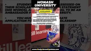 Monash University Scholarship [upl. by Esorbma]