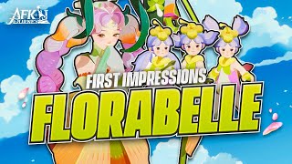 New Unit  Florabelle First Impressions and Opinions【AFK Journey】 [upl. by Nevetse]