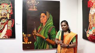 Gnana Pushpambigai  Women Power Art Exhibition 2024  Season 5  By Dessin Academy  Art Houz [upl. by Lela]