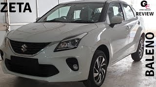 2019 Maruti Suzuki Baleno Zeta 🔥🔥  detailed review  features  specs  price [upl. by Lemhar]