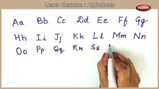 German Alphabets  Learn Alphabets in German  German Basics  German For Beginners [upl. by Blessington]