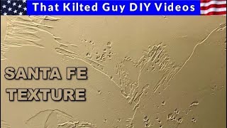 How to Do A Santa Fe Skip Trowel Spanish Knockdown Mediterranean Texture Its easy [upl. by Surat]