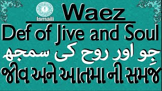 Ismaili Waez  Definition of Jive and Soul  Definition of Baitul Khayal  By Rai Abu Ali Missionary [upl. by Icnarf737]