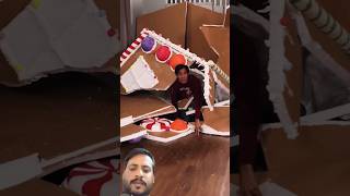 Zach king in magic tricks gingerbread house with markers shorts gingerbreadhouse zachking [upl. by Schwerin]