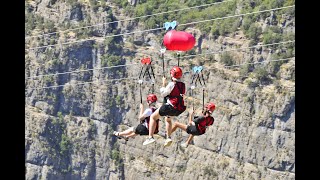 Tazı Kanyonu Zipline Adventure Package Tour HD  Antalya [upl. by Isnan]