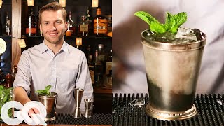 How To Make A Classic Mint Julep  GQ [upl. by Akemahc646]