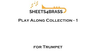 Play Along Collection 1 for Solo Trumpet  with Sheet Music [upl. by Cliff]