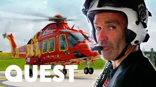 Air Ambulance Rush To Help Surfer Who Had A Heart Attack  Cornwall Air 999 [upl. by Ydnam665]