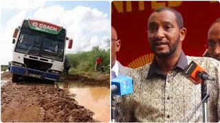 Mandera East MP quotMandera town is cutoff from the rest of the country due to bad roadsquot [upl. by Airdnalahs]