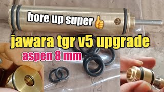 Tabung Sharp Jawara Tgr v5 Upgrade Modif Aspen 8 mm Agar Power Uklik Makin Gahar [upl. by Aterg308]