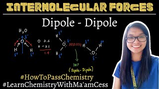 Intermolecular Forces  DipoleDipole  Learn Chemistry with Maam Cess [upl. by Norga]