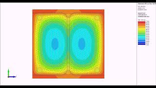 SAFIR FE heat transfer analysis of a composite section under fire [upl. by Rennold]