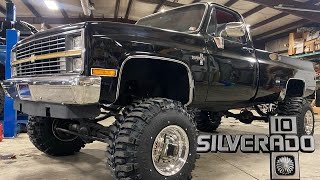 CRAZY NICE SQUAREBODY CHEVY K10 LIFTED 4K [upl. by Arevle]