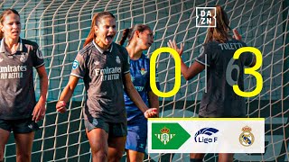 Real Betis Féminas vs Real Madrid CF 03  Resumen y goles  Highlights Liga F [upl. by Ramon]