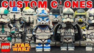 All the LEGO CUSTOM Clones I have decaled recently [upl. by Beauvais]