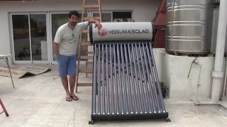 Como funciona un termo tanque solar solar heater [upl. by Anailuy489]