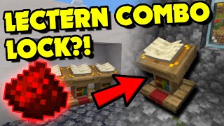 How to Make a Lectern COMBINATION LOCK in Minecraft Minecraft Redstone Tutorial [upl. by Tedmann]