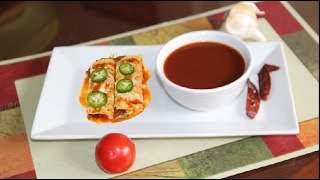 Homemade Enchilada Red Chile Sauce Video Recipe by Bhavna  Mexican Cuisine Recipes [upl. by Ful]