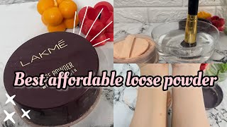 Lakme loose powder review  Best affordable loose powder [upl. by Calica]