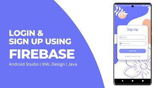 Login and Signup using Firebase Authentication in Android Studio  Java [upl. by Zebada]