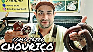 COMO FAZER CHOURIÇO PASSO A PASSObrasileiro [upl. by Auoz984]