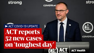 ACT Covid19 update Chief minister Andrew Barr declares toughest day of the pandemic [upl. by Lyell]