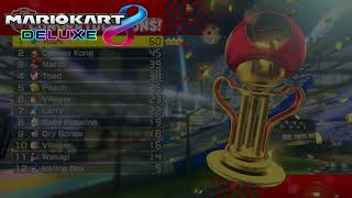 Grand Prix Results Winning Trophy  Mario Kart 8 Deluxe Slowed Down [upl. by Chimene]