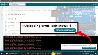 Arduino code uploading error exit status 1 problem solve  Faield uploading  error occurred [upl. by Kohn]