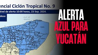 Yucatán en alerta azul por Tormenta Helene [upl. by Let]