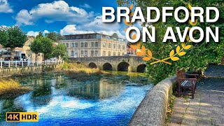 Bradford on Avon Walk 🍂  English Countryside Walking Tour  4K HDR [upl. by Manolo]