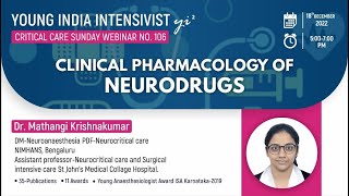 NEURO DRUGS CLINICAL PHARMACOLOGY DR MATHANGI KRISHANKUMAR [upl. by Pappano]