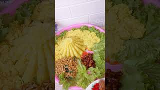 Tumpeng ulang tahun buat ultah pak suami tumpengmini tumpengultah [upl. by Gnagflow]