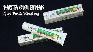 Manfaat Pasta Gigi Sasha Whitening Siwak [upl. by Cower]