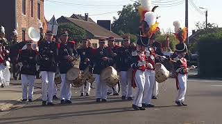 Marche SaintGhislain GerpinnesFlaches 2018  5 Procession du matin [upl. by Enileqcaj105]