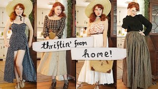 Thrifting From Home A mostly Summery Thrift Haul  Vintage Style [upl. by Harts854]