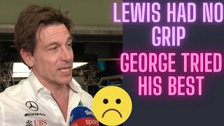 TOTO Wolff interview Qualifying abu dhabi GP 2023 shockingf1 totowolff formula1 [upl. by Annabal]