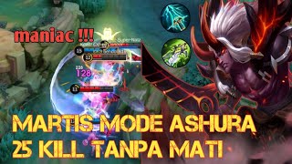 TUTORIAL MARTIS SNOWBALL MENGGENDONG 4 PUBLIK 25 KILL MANIAC TANPA MATI  MLBB [upl. by Chiarra]