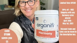 Organifi Discount and FREE Shipping With Harmony  for Todays Aging Woman [upl. by Yahs]